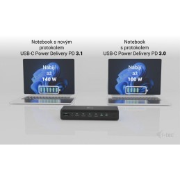 I-tec dokovací stanice Universal 6x 4K Display Docking Station, Power Delivery 140W
