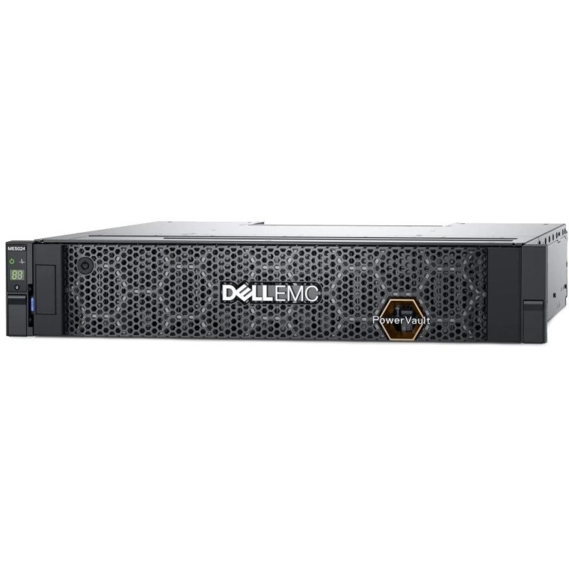 DELL Storage PowerVault ME5024/ SAS/ iSCSI/ FC/ 4x 1.92TB SSD + 4x 2.4TB 10k SAS/ 3Y PS NBD on-site