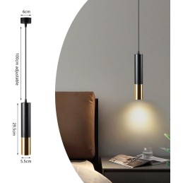 IMMAX PUNTO-ZG stropní, závěsné bodové svítidlo, černo - zlaté, pro zdroj typu GU10