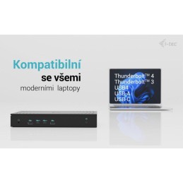 I-tec dokovací stanice Universal 5x 4K Display Docking Station, Power Delivery 100W