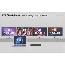 I-tec dokovací stanice Universal 5x 4K Display Docking Station, Power Delivery 100W