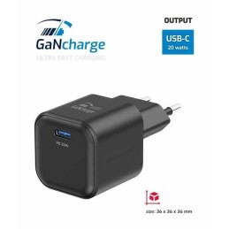 Swissten síťový adaptér gan 1x usb-c 20w power delivery černý + datový kabel usb-c/usb-c 1,2 m černý