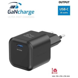 Swissten síťový adaptér gan 1x usb-c 35w power delivery černý
