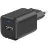 Zasilacz Swissten GAN 1x USB-C 45W PD + 1x USB-A 18W QC czarny