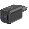 Swissten GAN Netzteil 2x USB-C 65W PD + 1x USB-A 18W QC Schwarz