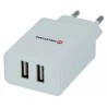 Swissten sieťový adaptér smart ic 2x usb 2,1a power biely (samopredavač)