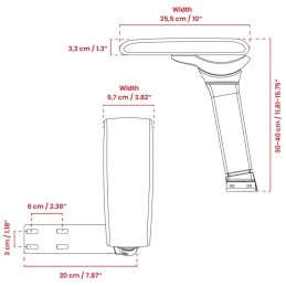 AROZZI Infinity Armrest/ ergonomické náhradní područky pro herní a kancelářské židle