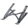 GENIUS G-Stand M250 prenosný stojan na notebook, tablet a telefón, hliníkový, 7 pozícií, skladací, kovovo šedý