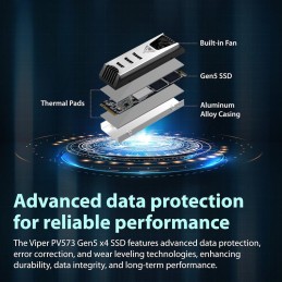 PATRIOT VIPER PV573 2TB SSD / Interní / M.2 PCIe Gen5 x4 NVMe / 2280 /