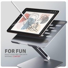 AXAGON hliníkový LQ stojan pro notebooky velikosti 10" - 16" / STND-LQ /  Nastavitelná výška/úhel