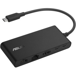 ASUS DC201 Dual 4K USB-C Dock, male: USB-C, female: HDMI,USB-A/C,RJ-45,PowerDelivery:100W