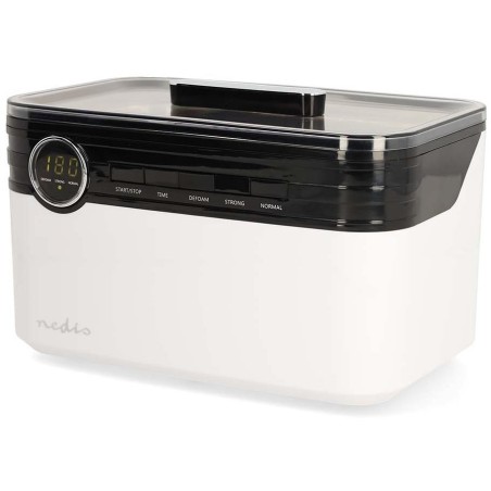 NEDIS ultrazvuková čistička šperků/ 1,8 L/ síťové napájení/ 220-240 V AC 50/60 Hz/ bílá (plast)