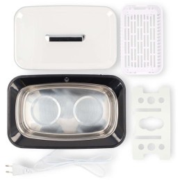 NEDIS ultrazvuková čistička šperků/ 1,8 L/ síťové napájení/ 220-240 V AC 50/60 Hz/ bílá (plast)