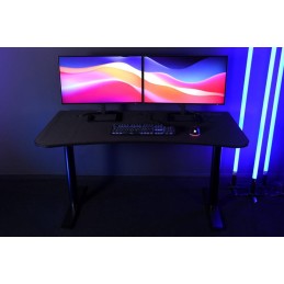 AROZZI herní stůl ARENA MEDIUM Pure Black/ černý/ šíře 140 cm