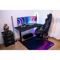 AROZZI herní stůl ARENA MEDIUM Pure Black/ černý/ šíře 140 cm