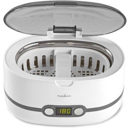NEDIS ultrazvuková čistička šperků/ 1,8 L/ síťové napájení/ 220-240 V AC 50/60 Hz/ bílá (plast)