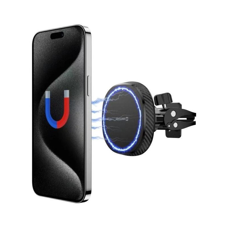 Swissten magnetický držák do ventilace auta magstick compact(kompatibilní s magsafe)