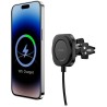 Swissten magnetic car vent holder magstick compact with wireless charging 15w/7.5w (magsafe compatible)