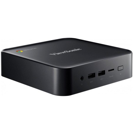 Viewsonic Chromebox, Intel Celeron 5205U, Chrome OS, 64GB ROM/8GB RAM,HDMI-out x2, uSD card x1,RJ45 x1, USB black