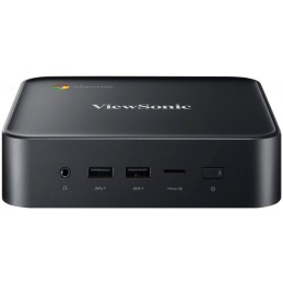 Viewsonic Chromebox, Intel Celeron 5205U, Chrome OS, 64GB ROM/8GB RAM,HDMI-out x2, uSD card x1,RJ45 x1, USB black