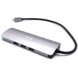 I-tec dokovací stanice USB-C Metal Nano 4K HDMI LAN, Power Delivery 100 W + nabíječka 100W