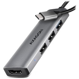 AXAGON multi 4in1 USB-C hub / HMC-H3A / USB 3.2 Gen1 / 3x USB-A / HDMI / 15cm