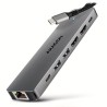 AXAGON multi USB-C hub 7in1 / HMC-7HX2 / PD 100W / 1xUSB-C / 2xUSB-A / 2xHDMI / RJ-45 / cable 15cm