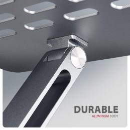 AXAGON hliníkový stojan pro notebooky velikosti 10" - 16" s USB hubem / HMC-STND /  HDMI / 3xUSB-A / GLAN / PD