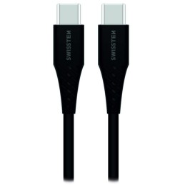 Swissten cl pro samsung super fast charging 35w + kabel usb-c/usb-c 1,2 m black
