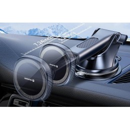 Swissten magnetický držák do auta s bezdrátovým nabíjením 15w dashboard (kompatibilní s magsafe)