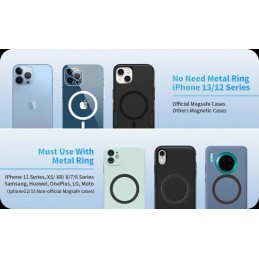 Swissten magnetický držák do auta s bezdrátovým nabíjením 15w dashboard (kompatibilní s magsafe)