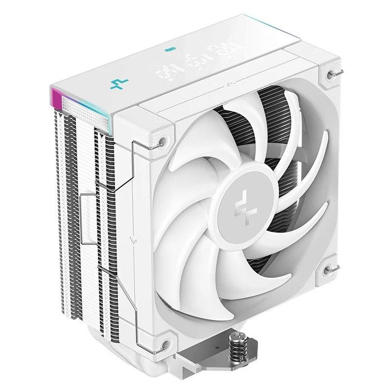 DEEPCOOL chladič AK400 Digital Pro / 120mm fan / 4x heatpipes / PWM / pro Intel i AMD / bílý / dig.disp. více hodnot