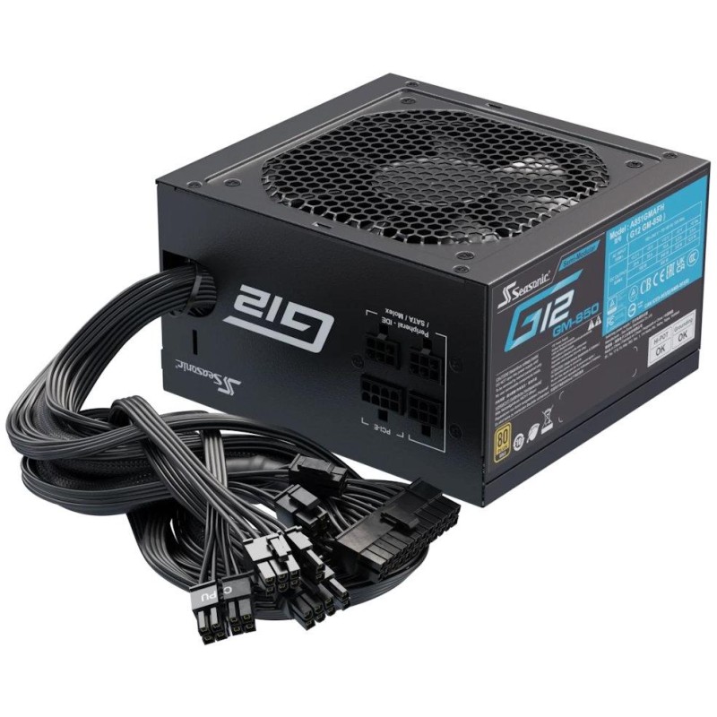 SEASONIC zdroj G12-GM-850 (V1.5) Gold / 850W / ATX / 120mm fan / semi-modulární / 80PLUS Gold
