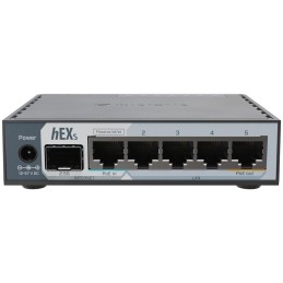 MikroTik hEX S, E60iUGS 5x GbE, 2,5 G SFP, USB 3.0, L4, PSU