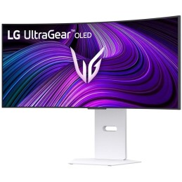 LG monitor zakřivený 34GX90SA-W 34 " OLED/3440x1440/21:9/275cd/m2/240 HZ/0,03ms/ DP/HDMI/USB-C/LAN/7Wx2/výškově stav.