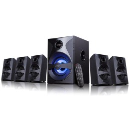 POŠKOZENÝ OBAL - FENDA F&D repro F3800X/ 5.1/ 80W/ černé/ FM rádio/ USB/SD přehrávání/ dálkové ovládání