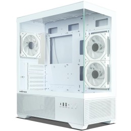 Zalman skříň Chronix / midT / 3x120mm ARGB fan / USB 2.0 / USB 3.0 / USB-C / panoramatická / bílá