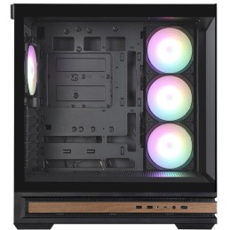 Zalman skříň P40 Namu / midT/ 3x120mm ARGB fan / 2xUSB 3.0 / USB-C / panoramatická / dřevěné doplňky / černá