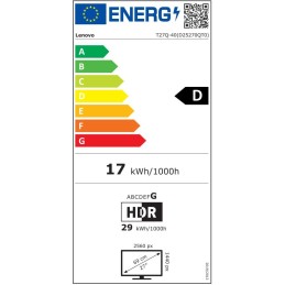 Lenovo T27Q-40 s MC60/ 27" IPS/ 2560x1440/ 16:9/ 350cd/m2cmd/ 1500:1/ 4ms/ HDMI/ DP/ USB/PIVOT
