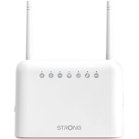 STRONG 4G LTE router 350/ Wi-Fi standard 802.11 b/g/n/ 300 Mbit/s/ 2,4GHz/ 4x LAN/ 1x SIM slot/ bílý