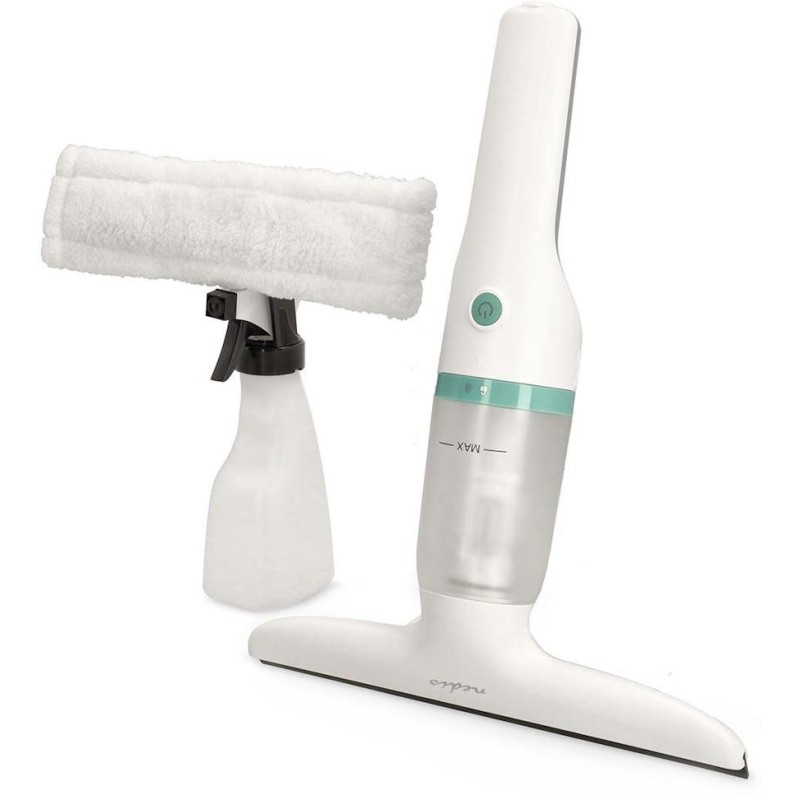 NEDIS okenní vysavač s mopem/ výkon 12 W/ objem nádrže 60 ml/ odnímatelná nádrž na špinavou vodu/ bílo-zelený