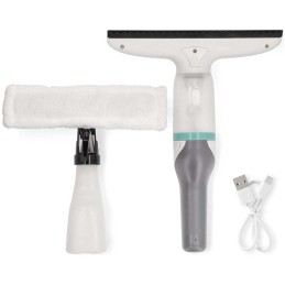 NEDIS okenní vysavač s mopem/ výkon 12 W/ objem nádrže 60 ml/ odnímatelná nádrž na špinavou vodu/ bílo-zelený