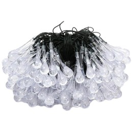 IMMAX LED solární dekorační řetěz DROP, 200xLED, IP65, teplá bílá, 20m