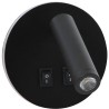 IMMAX GOAL designer LED wall lamp, 2 switches, 6W, black