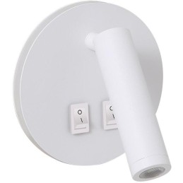 IMMAX GOAL designové nástěnné LED svítidlo, 2 vypínače, 6W, bílé