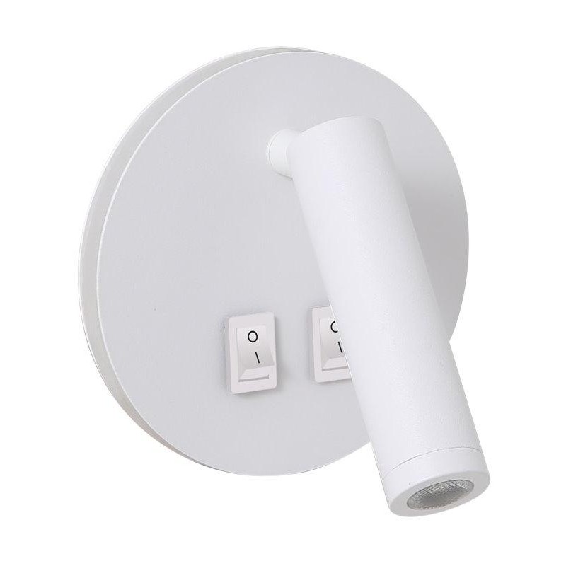 IMMAX GOAL designové nástěnné LED svítidlo, 2 vypínače, 6W, bílé