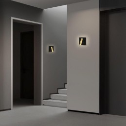 IMMAX GOAL designové nástěnné LED svítidlo, 2 vypínače, 7W, černo-zlaté