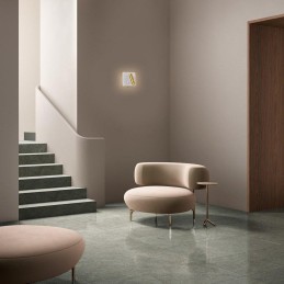 IMMAX GOAL designové nástěnné LED svítidlo, 2 vypínače, 7W, bílo-zlaté