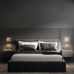 IMMAX GOAL designové nástěnné LED svítidlo, 2 vypínače, 7W, bílo-zlaté