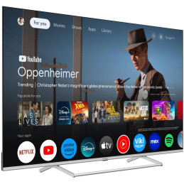 STRONG SMART QLED TV 50"/ SRT50UG8773C/ UHD/ 3840x2160/ DVB-T2/C/S2/ H.265/HEVC/ 4xHDMI/ 2xUSB/ Wi-Fi/ LAN/ G/ ANDROID14